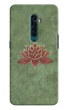Lotus Grace Oppo Reno2 Hard Case Back Cover by Casekaro