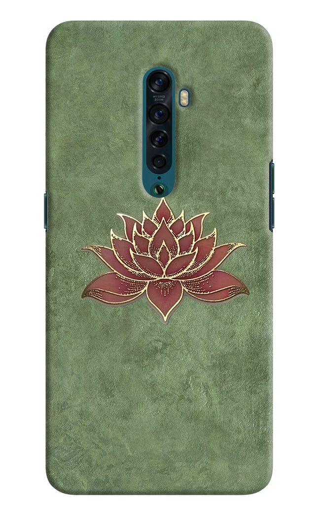 Lotus Grace Oppo Reno2 Hard Case Back Cover by Casekaro