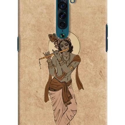 Krishna Oppo Reno2 Hard Case Back Cover by Casekaro