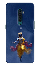 Cosmic Krishna Oppo Reno2 Hard Case Back Cover by Casekaro