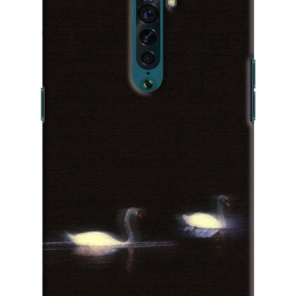Silent Swans Oppo Reno2 Hard Case Back Cover by Casekaro