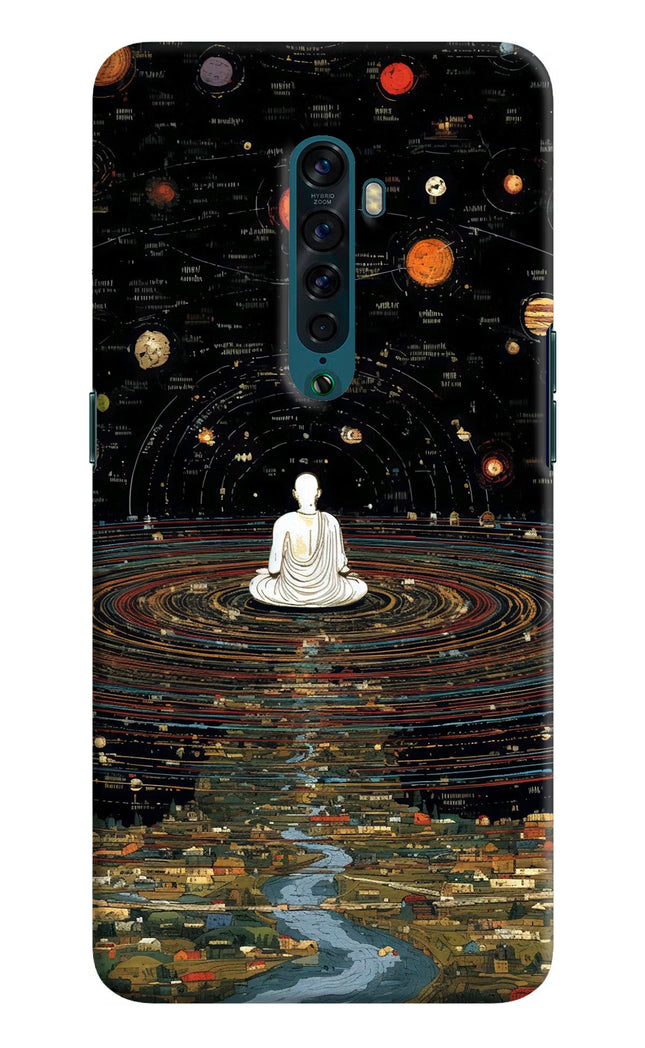 Space Monk Oppo Reno2 Hard Case Back Cover by Casekaro