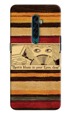 Vinyl Stripes Oppo Reno2 Hard Case Back Cover by Casekaro