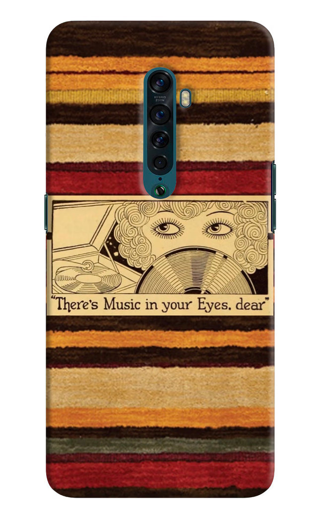Vinyl Stripes Oppo Reno2 Hard Case Back Cover by Casekaro