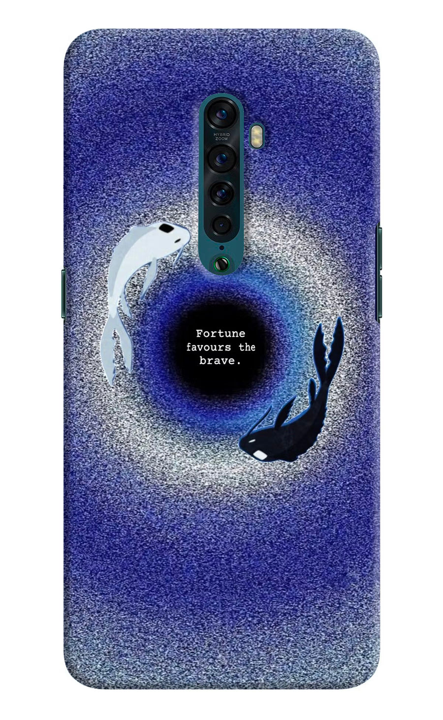 Dark Koi Oppo Reno2 Back Cover, Hard case