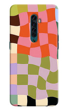 Wavy Grid Oppo Reno2 Hard Case Back Cover by Casekaro