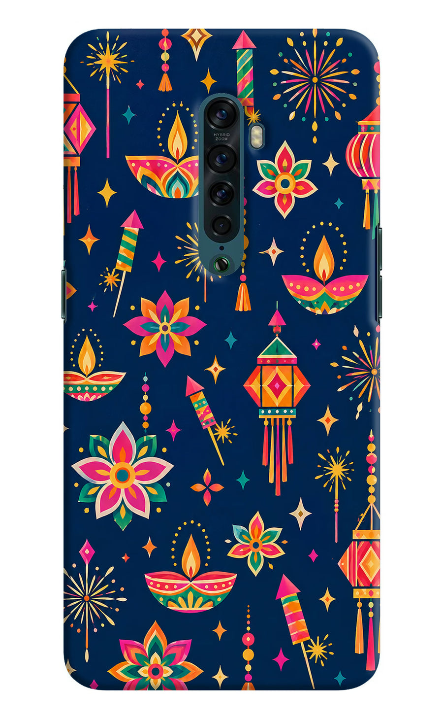 Festive Pop Oppo Reno2 Back Cover, Hard case
