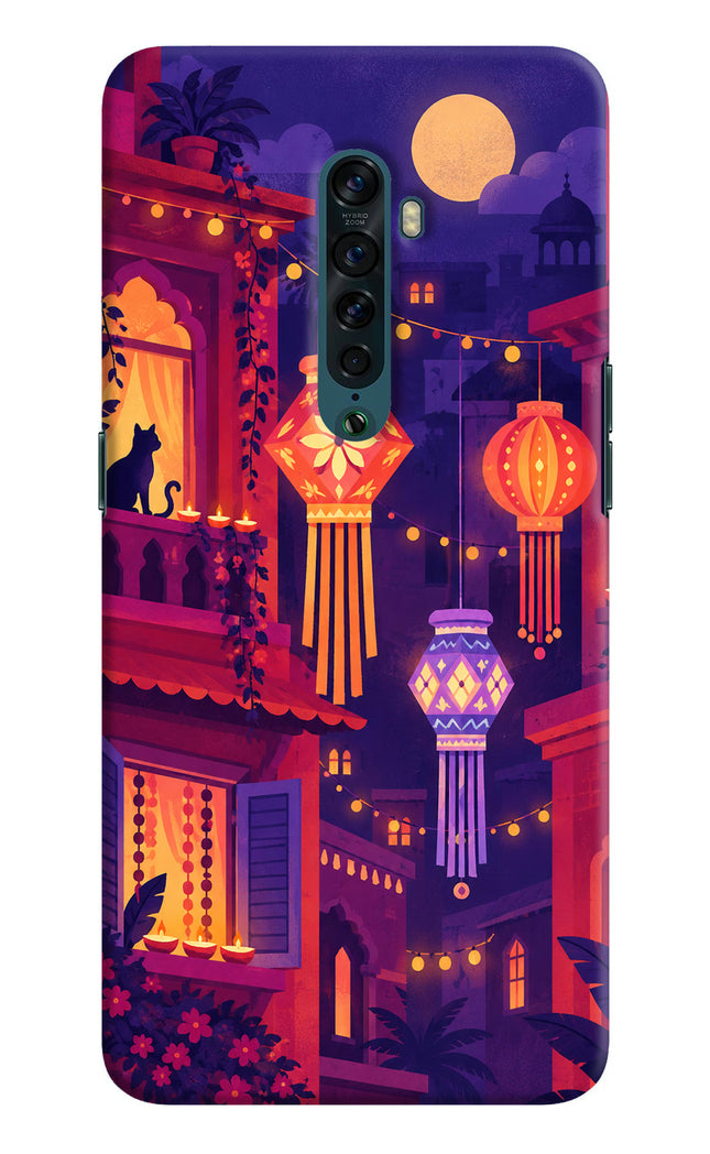 Lantern Lane Oppo Reno2 Hard Case Back Cover by Casekaro