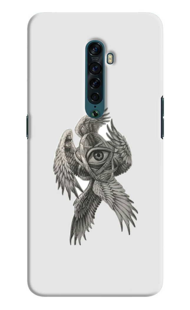 Accurate Angel Oppo Reno2 Hard Case Back Cover by Casekaro