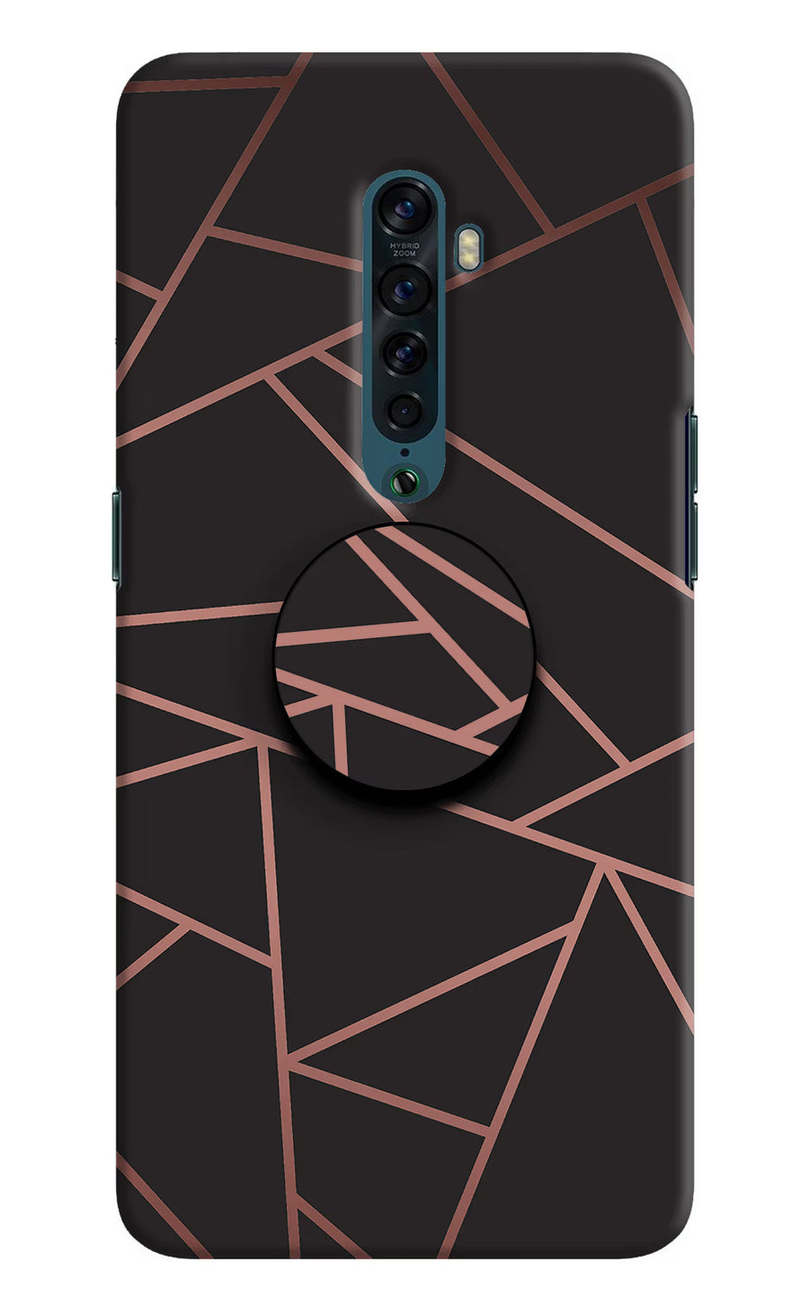 Geometric Pattern Oppo Reno2 Pop Case, Hard case