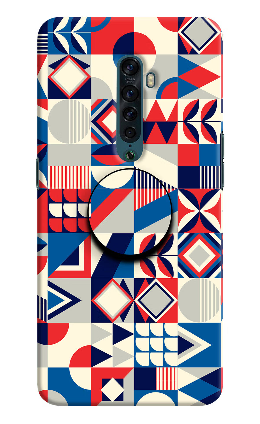 Colorful Pattern Oppo Reno2 Pop Case, Hard case