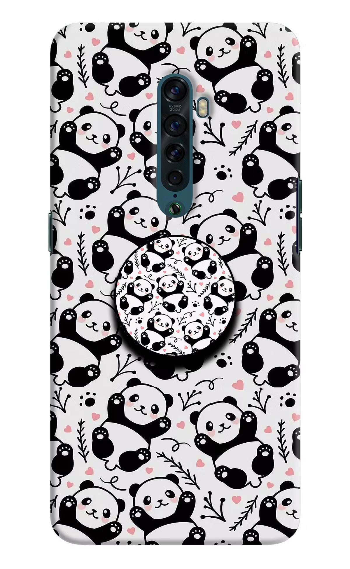 Cute Panda Oppo Reno2 Pop Case by Casekaro