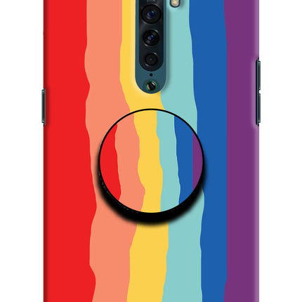 Rainbow Oppo Reno2 Pop Case by Casekaro