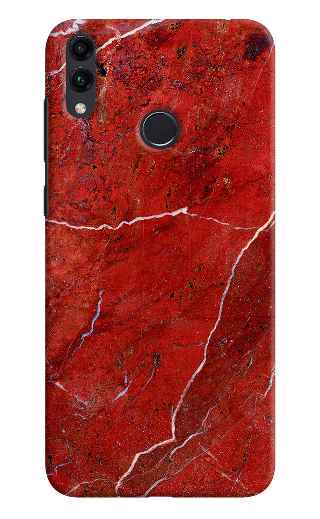 Red Marble Design Honor 8C Hard Case Back Cover by Casekaro