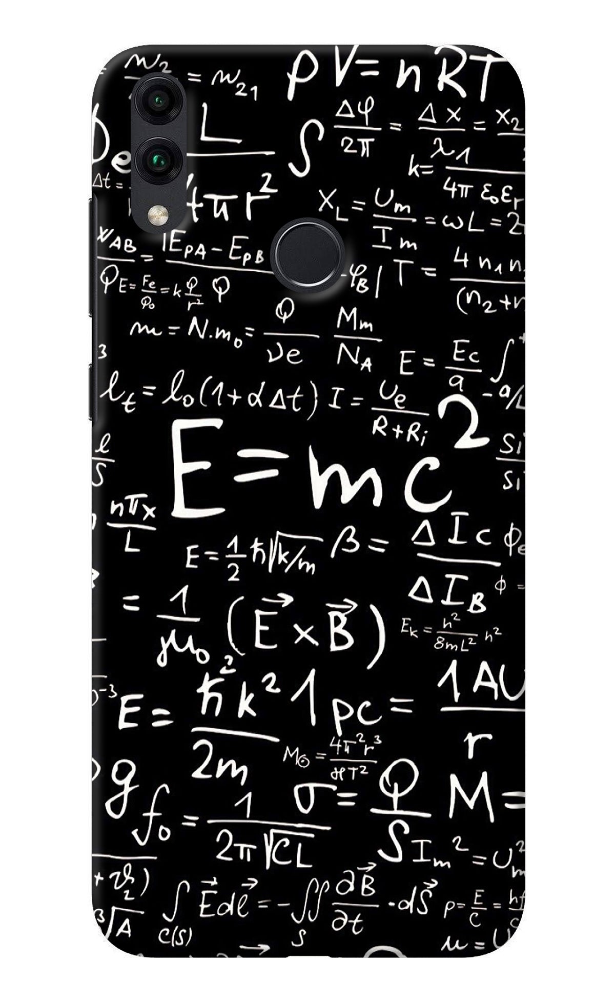 Physics Albert Einstein Formula Honor 8C Back Cover
