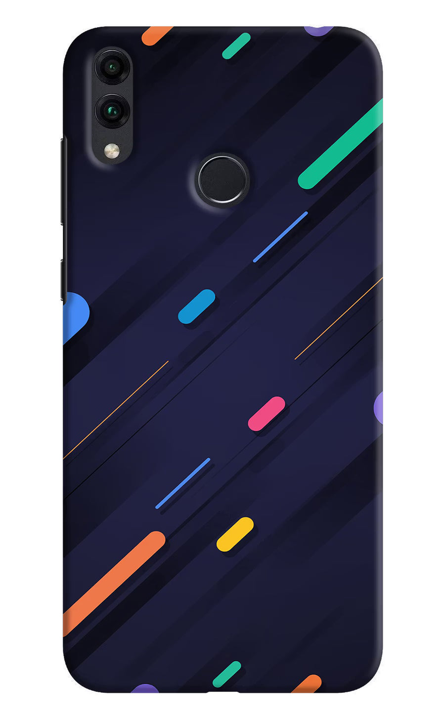Abstract Design Honor 8C Back Cover, Hard case