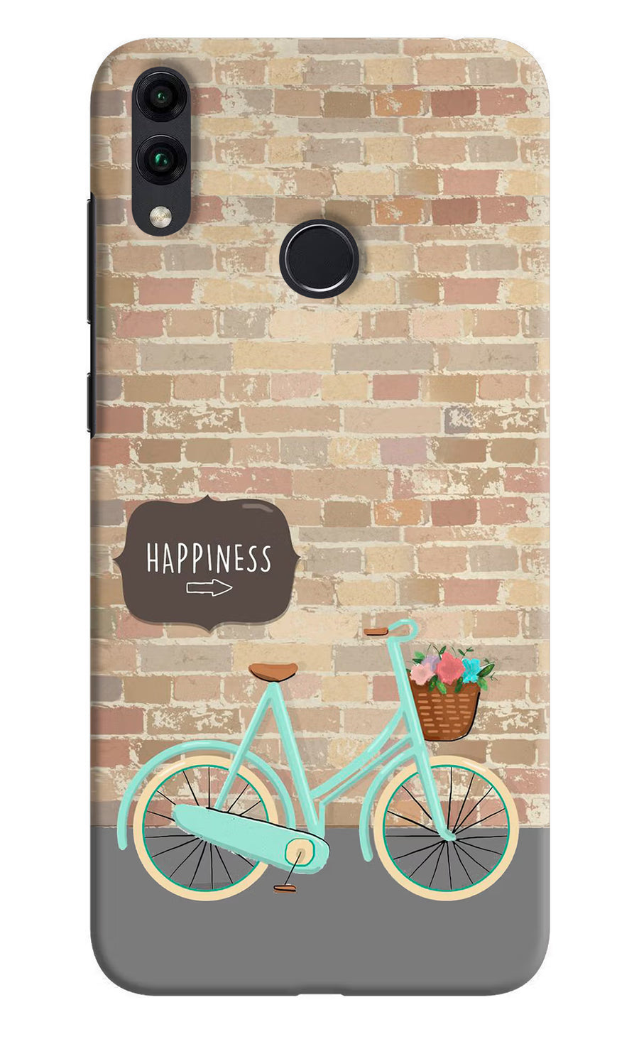 Happiness Artwork Honor 8C Back Cover, Hard case