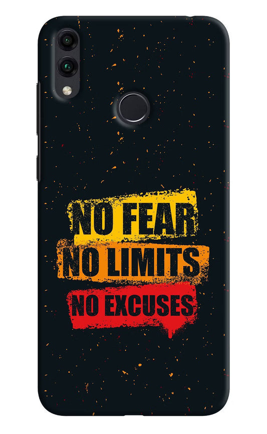 No Fear No Limits No Excuse Honor 8C Hard Case Back Cover by Casekaro