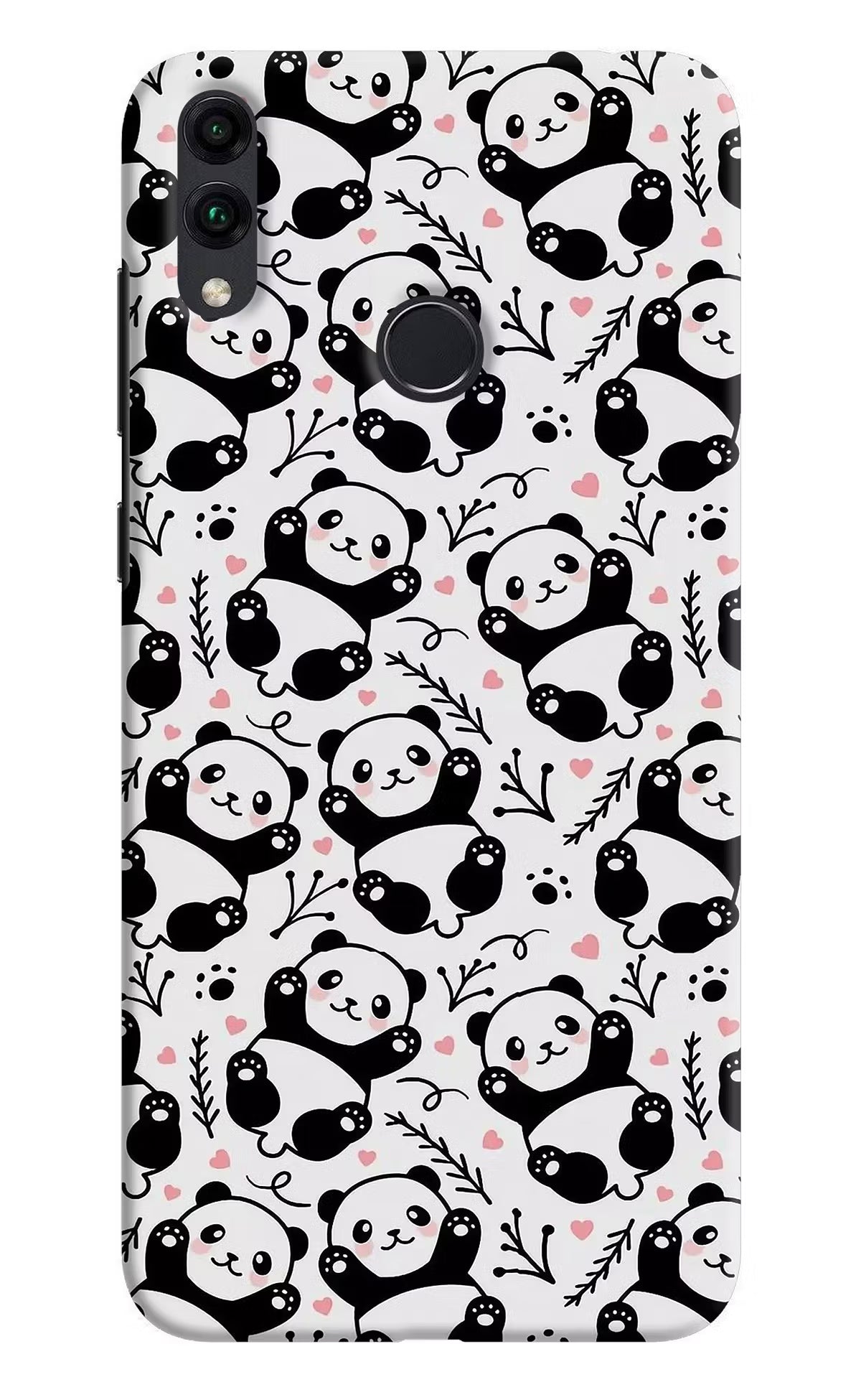 Cute Panda Honor 8C Hard Case Back Cover by Casekaro