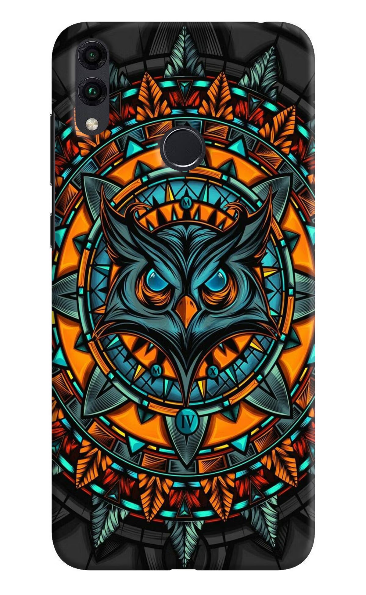 Angry Owl Art Honor 8C Hard Case Back Cover by Casekaro