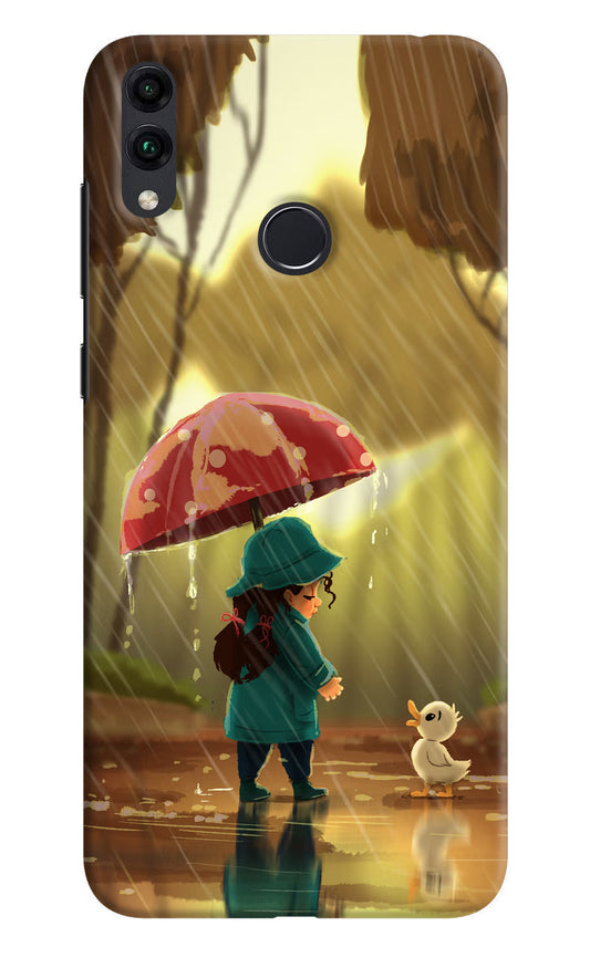 Rainy Day Honor 8C Hard Case Back Cover by Casekaro