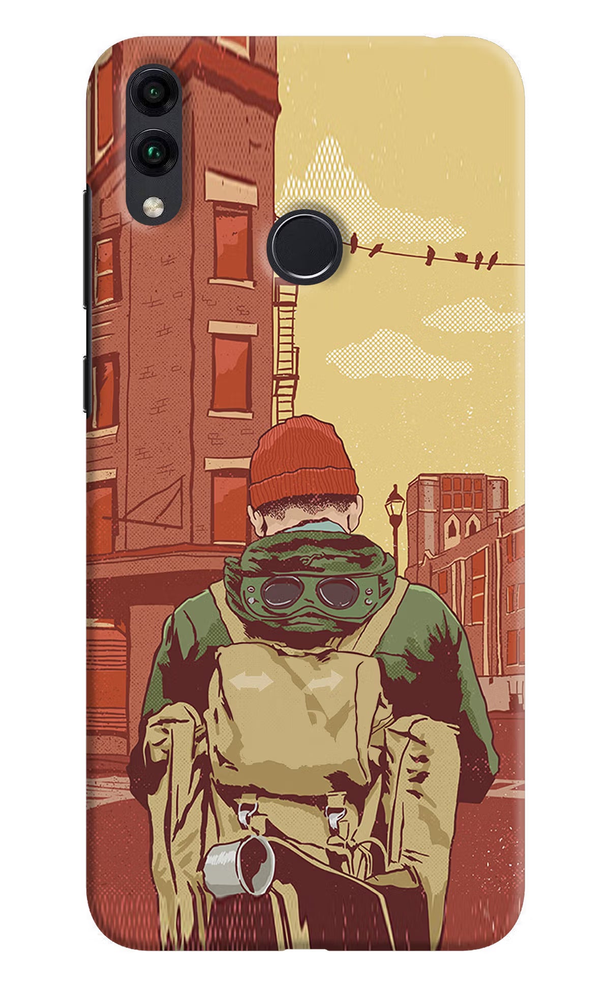 Adventurous Honor 8C Hard Case Back Cover by Casekaro