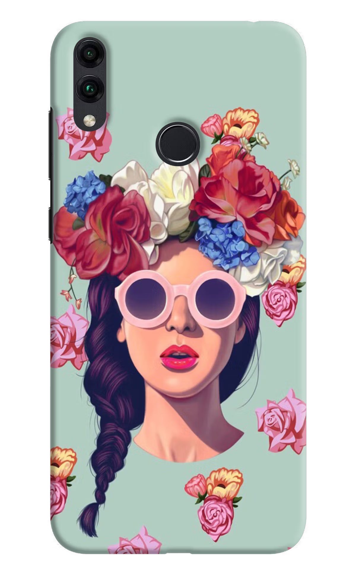 Pretty Girl Honor 8C Hard Case Back Cover by Casekaro