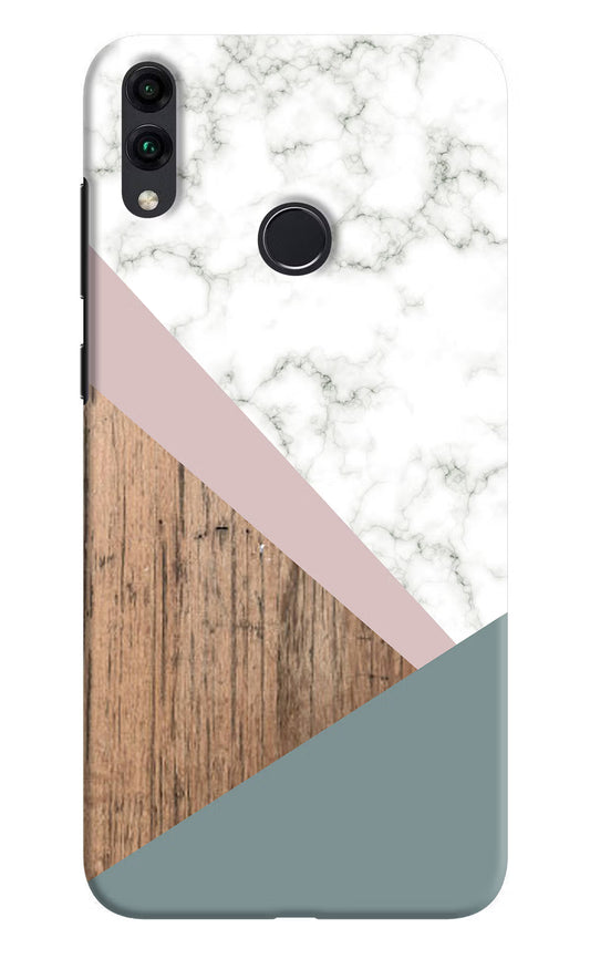 Marble wood Abstract Honor 8C Hard Case Back Cover by Casekaro