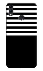 Black and White Print Honor 8C Hard Case Back Cover by Casekaro