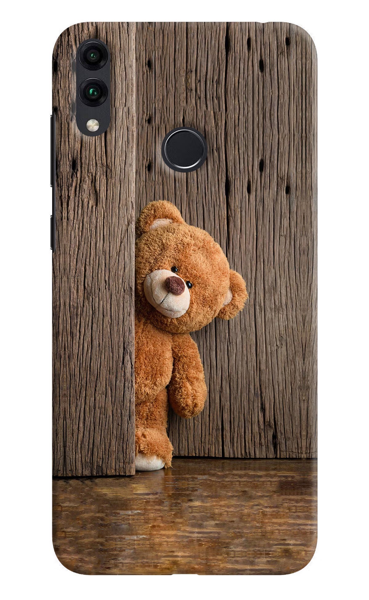 Teddy Wooden Honor 8C Hard Case Back Cover by Casekaro