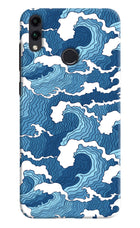 Blue Waves Honor 8C Hard Case Back Cover by Casekaro
