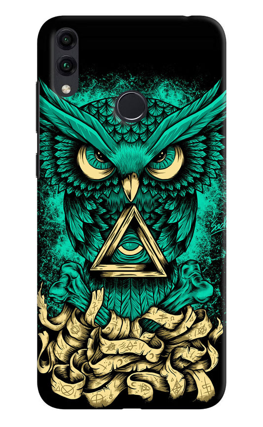 Green Owl Honor 8C Hard Case Back Cover by Casekaro