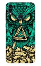 Green Owl Honor 8C Hard Case Back Cover by Casekaro