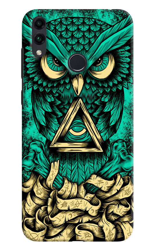 Green Owl Honor 8C Hard Case Back Cover by Casekaro