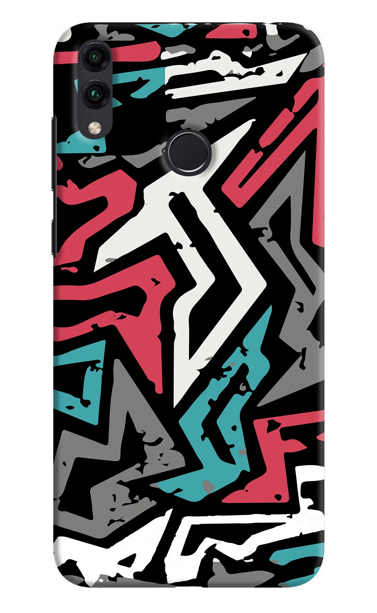 Geometric Graffiti Honor 8C Hard Case Back Cover by Casekaro