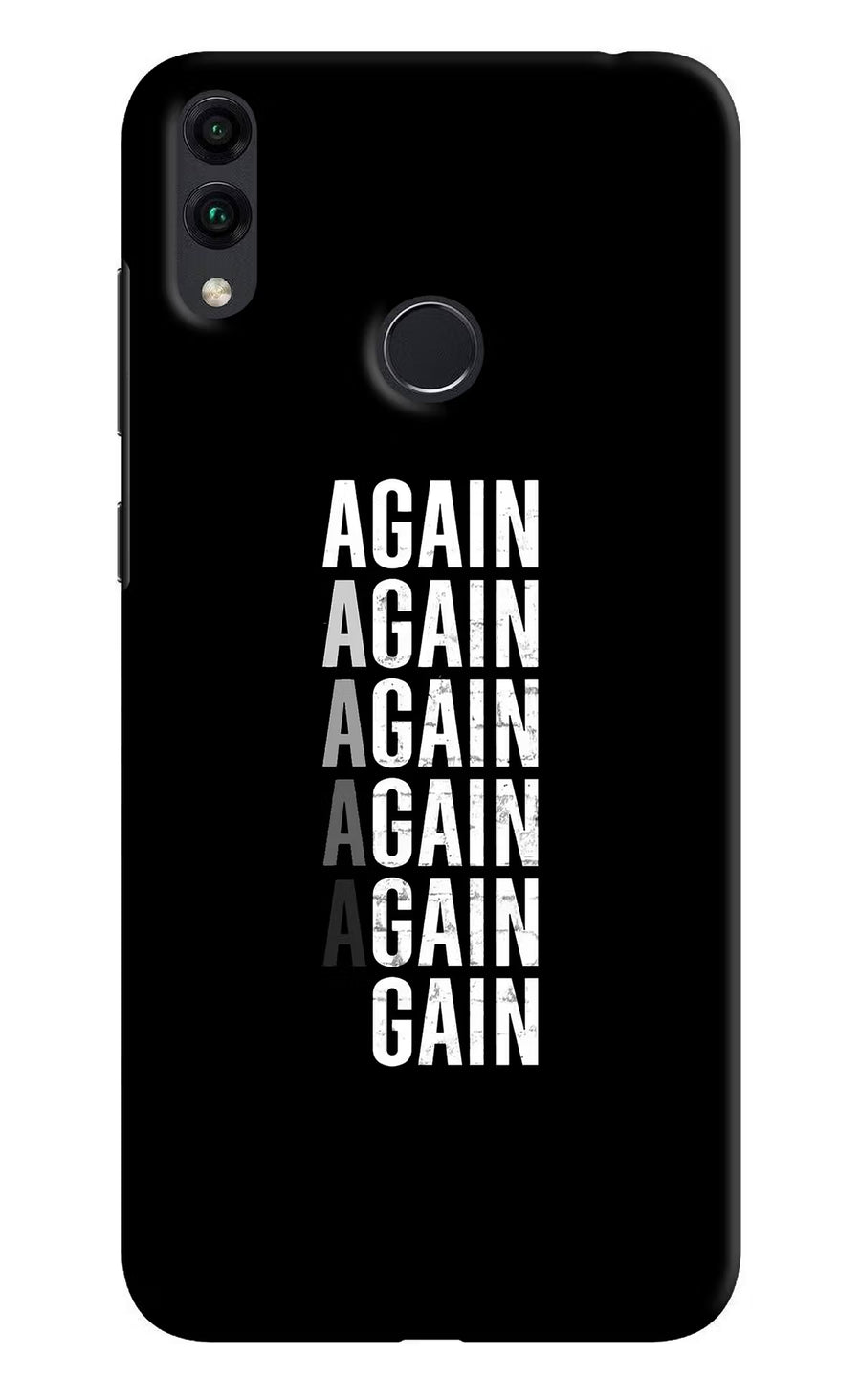 Again Again Gain Honor 8C Back Cover, Hard case