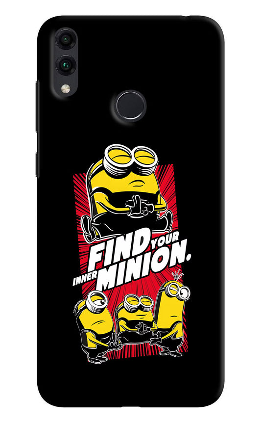 Find your inner Minion Honor 8C Hard Case Back Cover by Casekaro