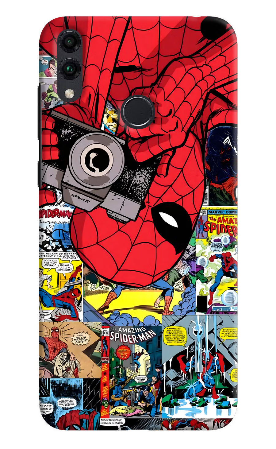 Spider Man Honor 8C Back Cover, Hard case