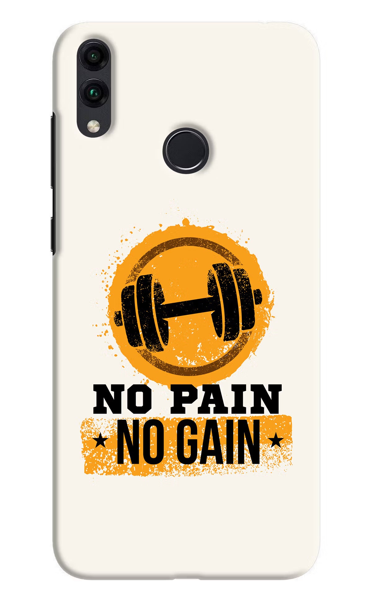 No Pain No Gain Honor 8C Hard Case Back Cover by Casekaro