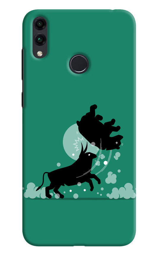 Bull Conqueror Honor 8C Hard Case Back Cover by Casekaro