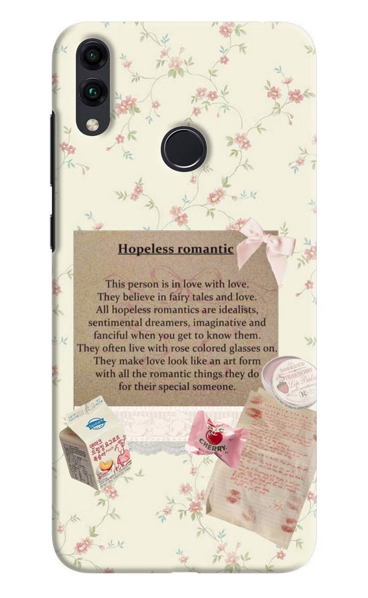 Hopeless Romantic Honor 8C Hard Case Back Cover by Casekaro