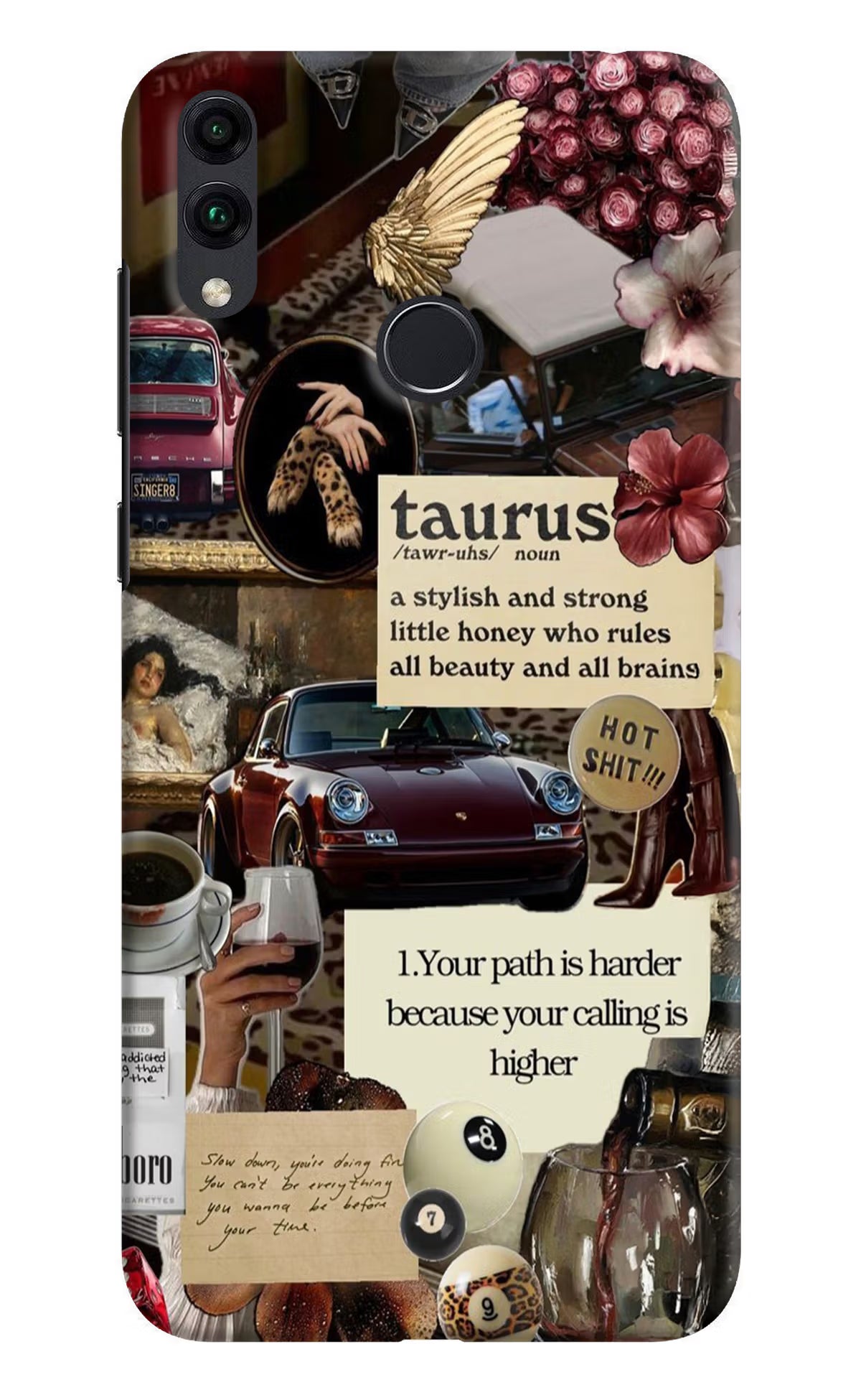 Taurus Zodiac Honor 8C Hard Case Back Cover by Casekaro