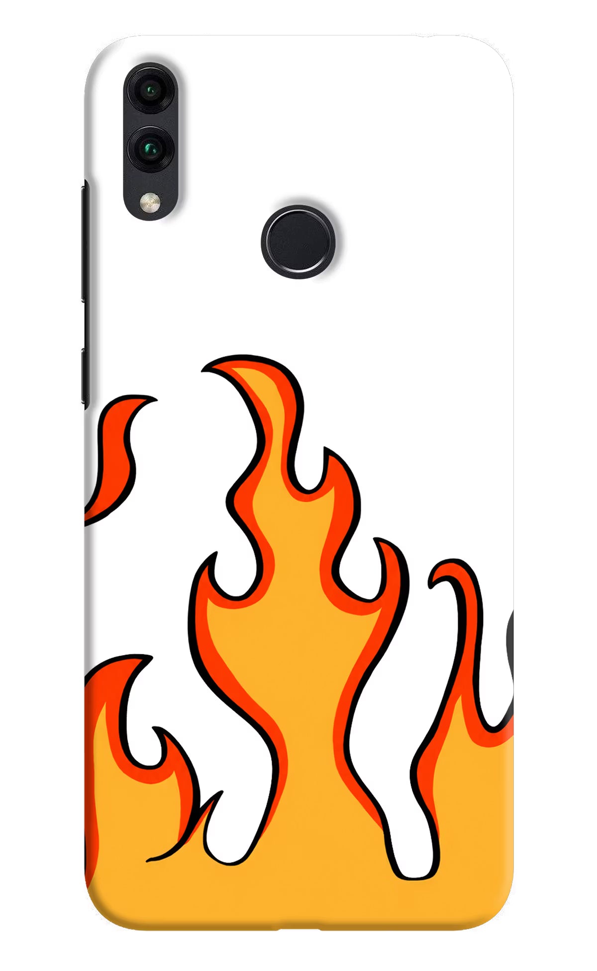 Fired Up – White Honor 8C Hard Case Back Cover by Casekaro