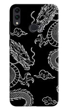 Twin Dragons Honor 8C Hard Case Back Cover by Casekaro