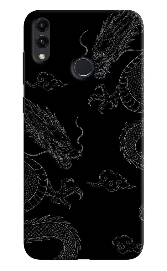 Twin Dragons Honor 8C Hard Case Back Cover by Casekaro