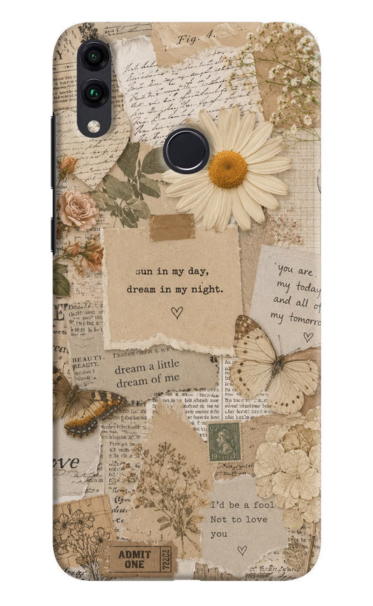 Vintage case Honor 8C Back Cover