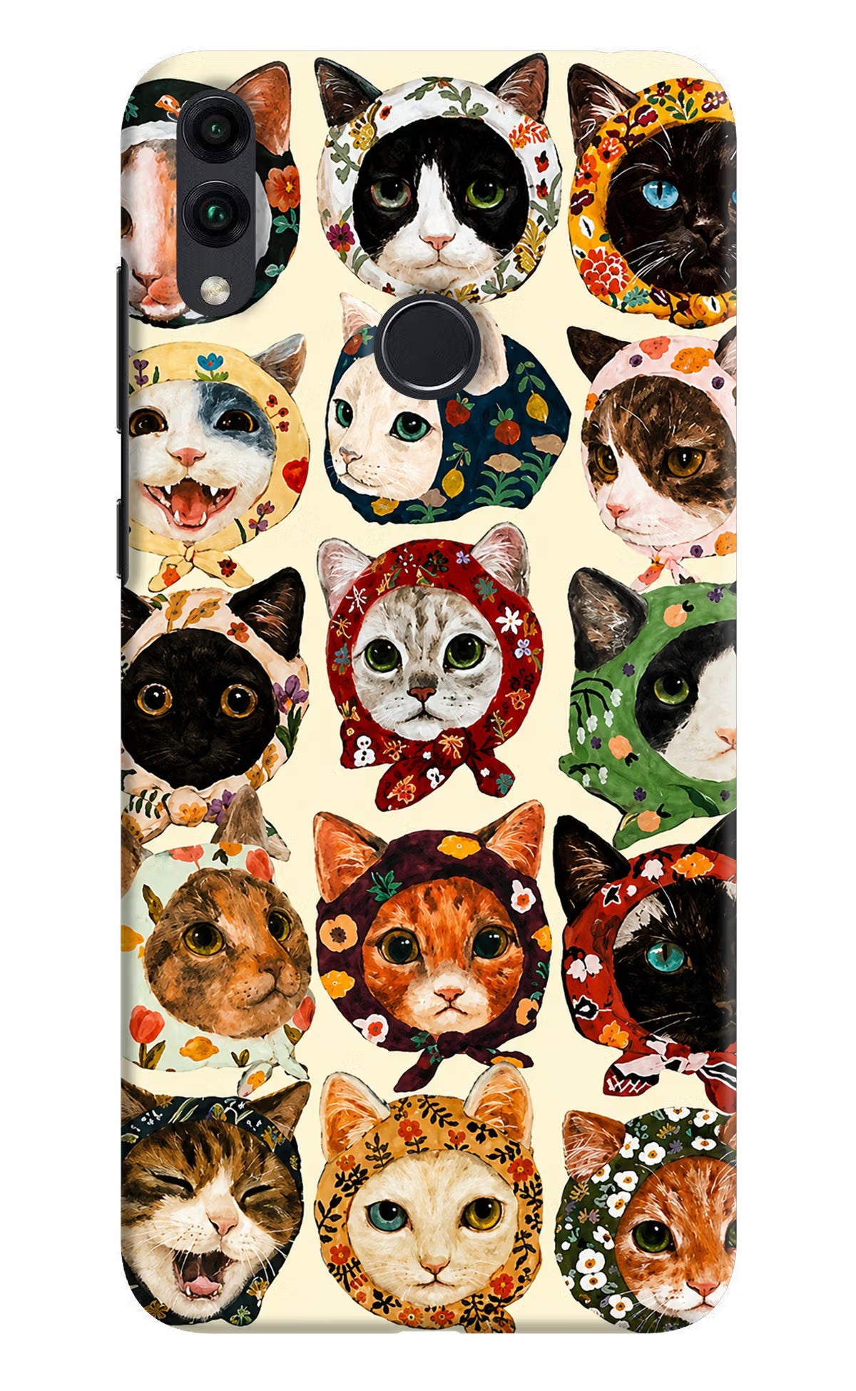 Cool Cat Honor 8C Back Cover