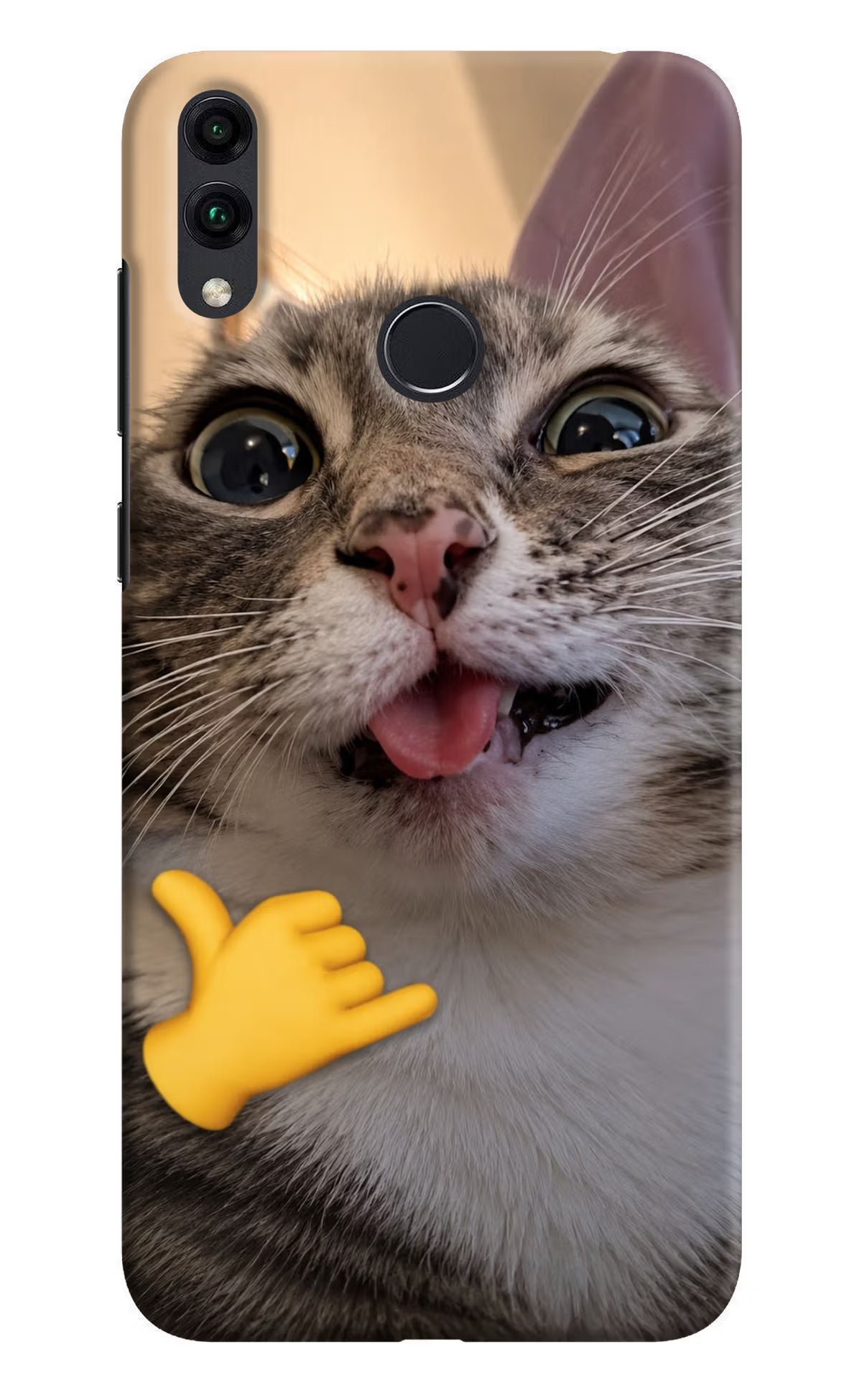 Silly Cat Call Honor 8C Back Cover