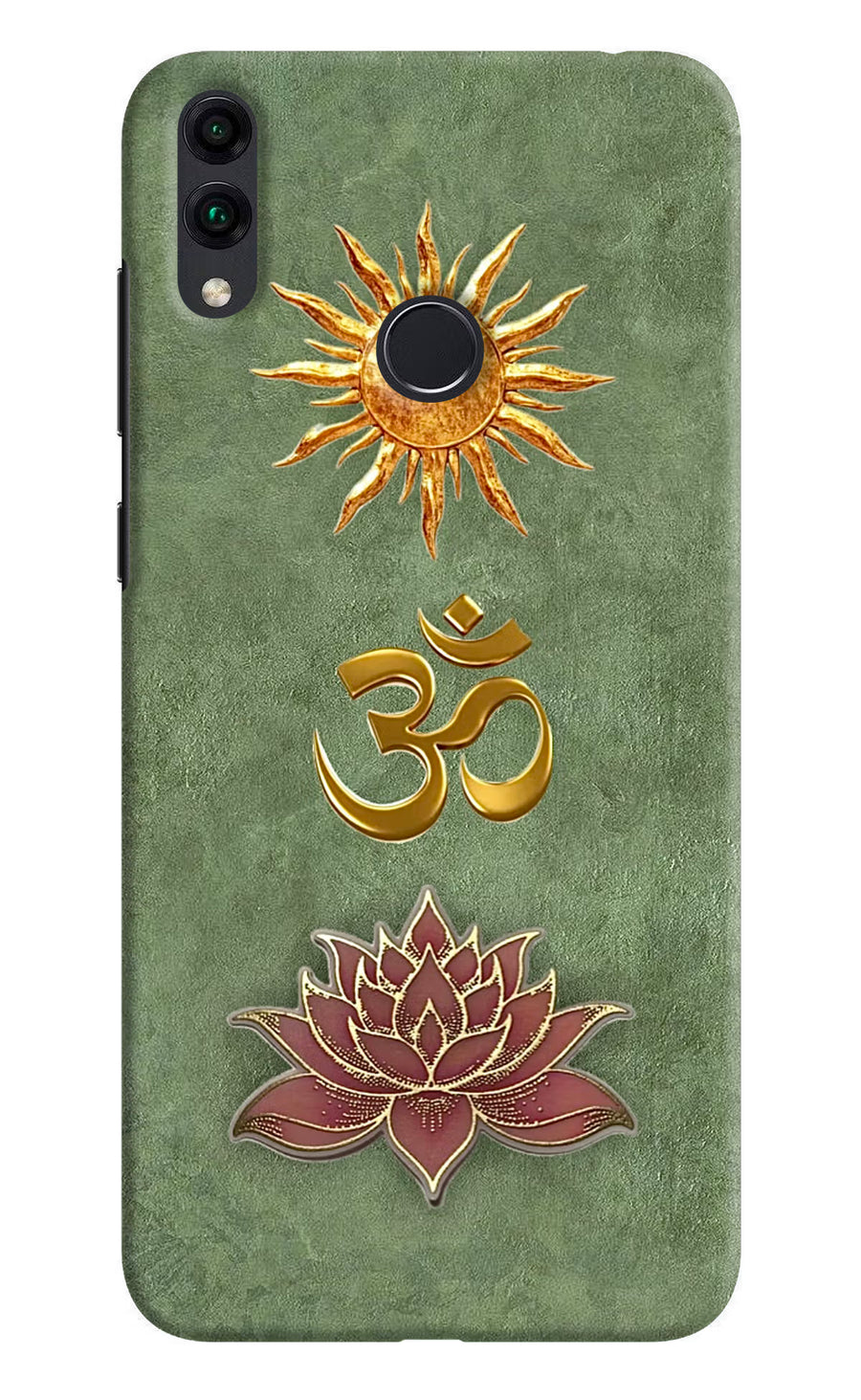 Om & Lotus Honor 8C Back Cover, Hard case