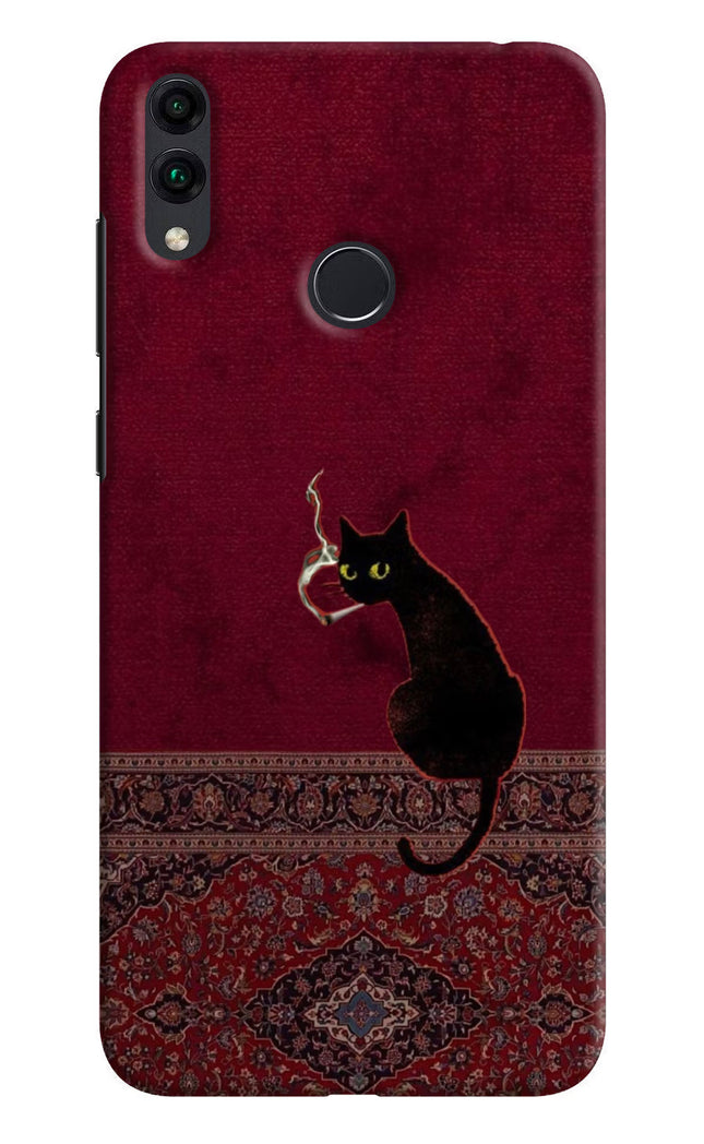 Midnight Cat Honor 8C Hard Case Back Cover by Casekaro